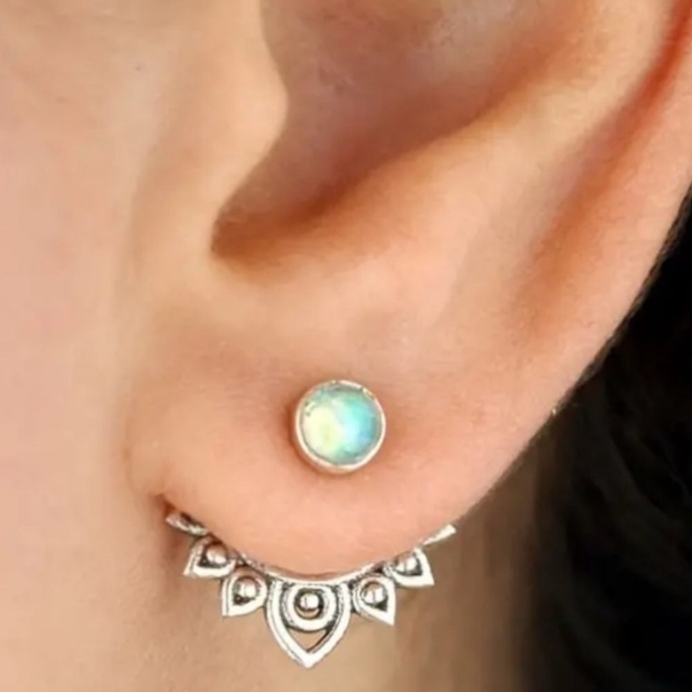 Lotus stud earrings